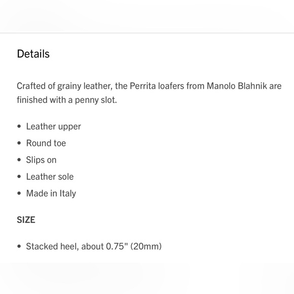 Manolo Blahnik Perrita Leather Loafers - Picture 9 of 9